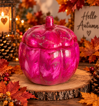 Glass pumpkin jars