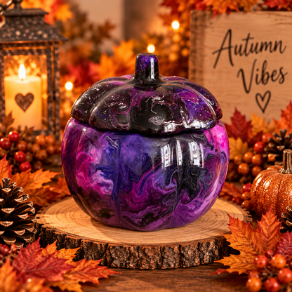 Glass pumpkin jars
