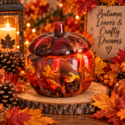 Glass pumpkin jars