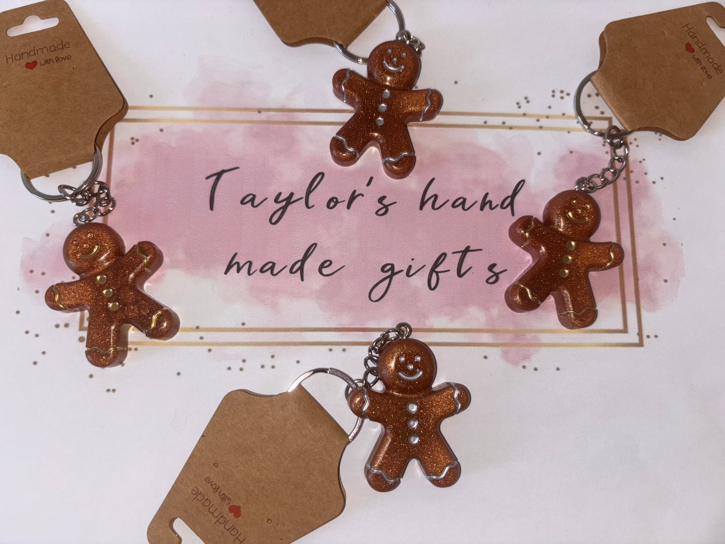 gingerbread men keyring